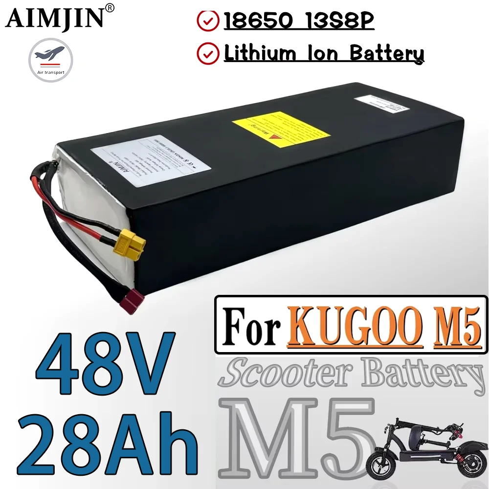 

Original Lithium Battery 13S8P 48V 28Ah for Kugoo M5/M5Pro/MaxSpeed Folding Electric Scooter Battery 28000mAh Built in BMS