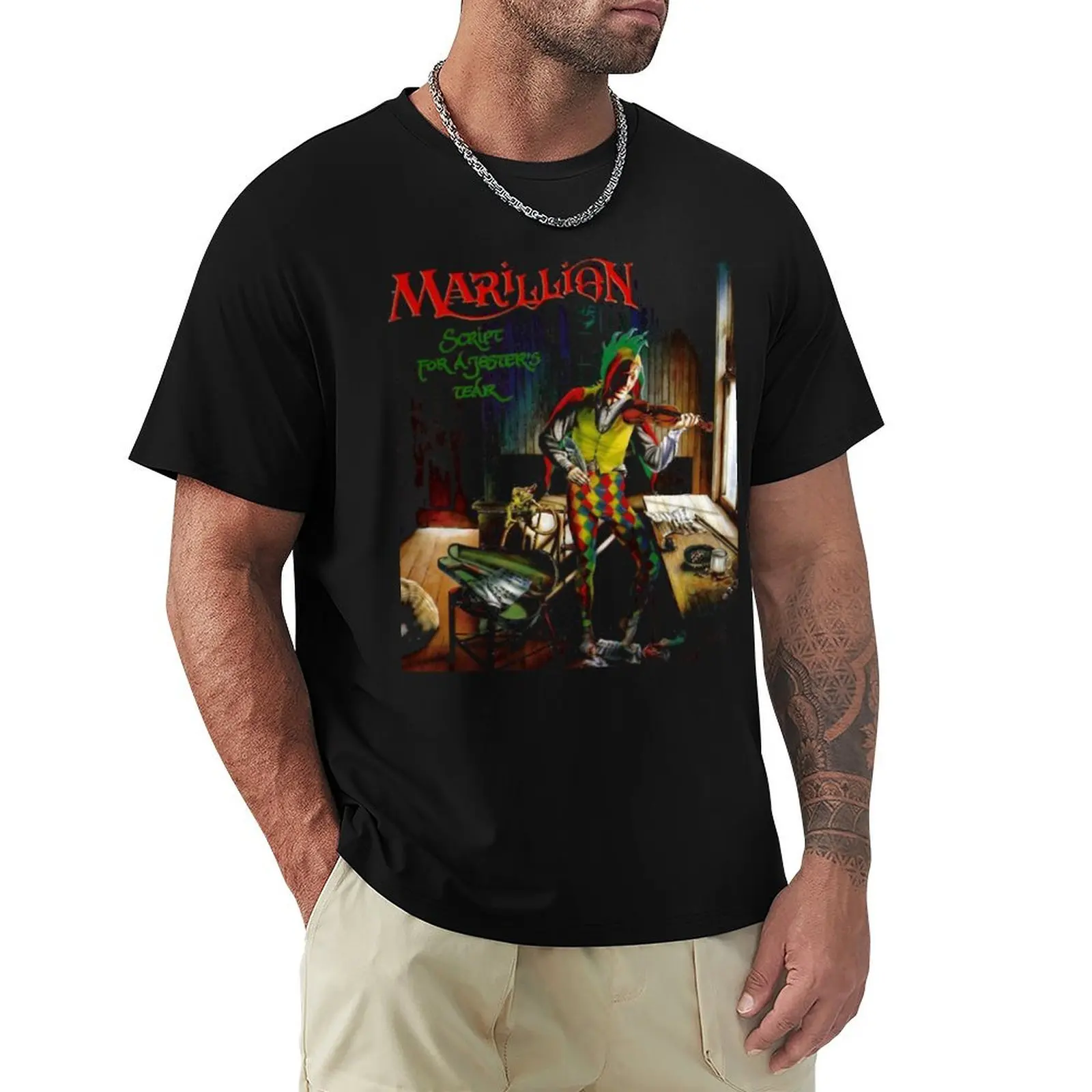 Marillion, marillions, fish, band, marillion hoodie T-Shirt plain Blouse summer top oversizeds t shirt men