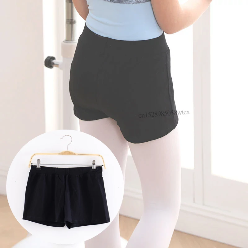 

Шорты для танцев для детей/взрослых, черные защитные брюки с эластичной резинкой на талии, гимнастические леггинсы, нижнее белье для балета, современного танца, йоги