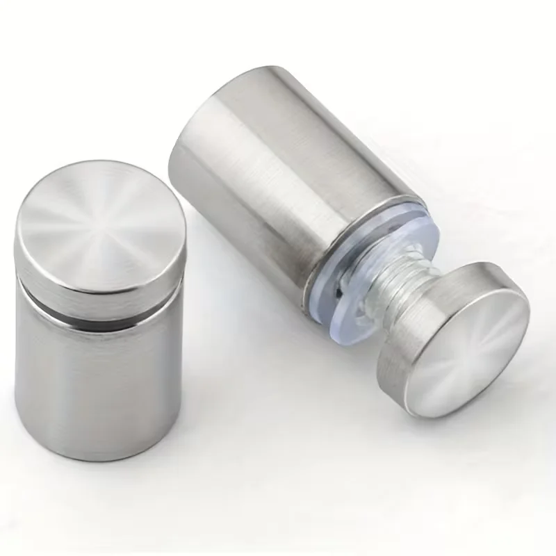 30pcs Advertising Nails Glass Fasteners Stainless Steel Screws For Wall Mount Glass Acrylic Sign Standoff Fixing Screws Hardware
