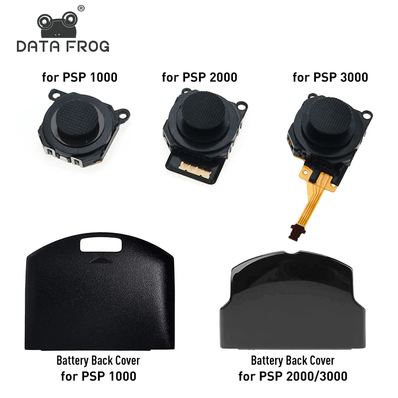 Data Frog-Joystick analogique 3D Rocker, Thumb Arcade Stick, Remplacement de la couverture arrière de la batterie, Juste de protection, PSP 1000, 2000, 3000