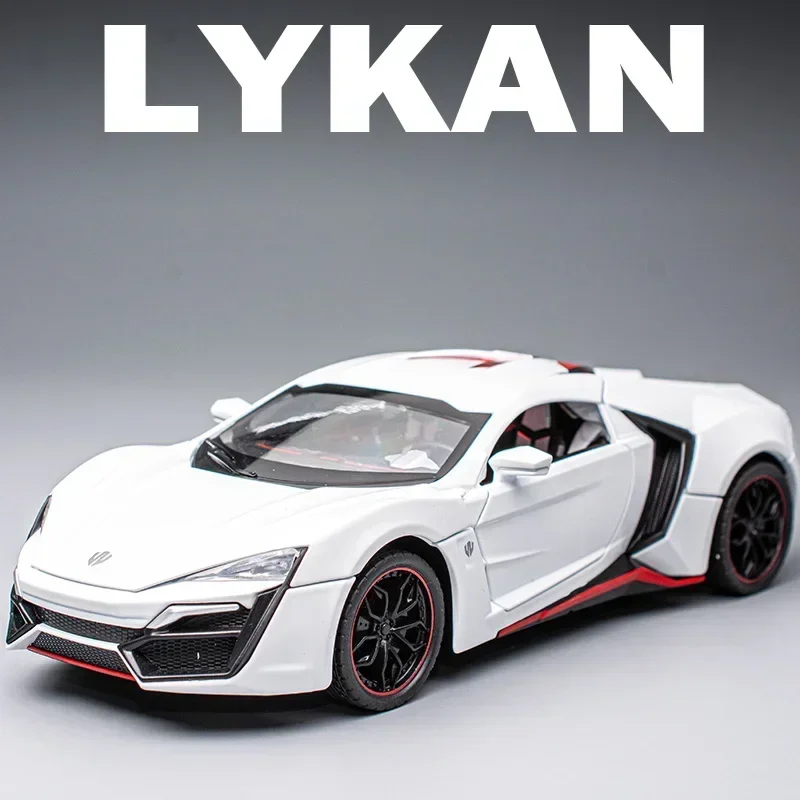 1:24 Lykan Hypersport Alloy Car Model Diecasts & Toy Vehicles Toy Car Metal Collection Toy Kid Toys for Children Kids Gifts