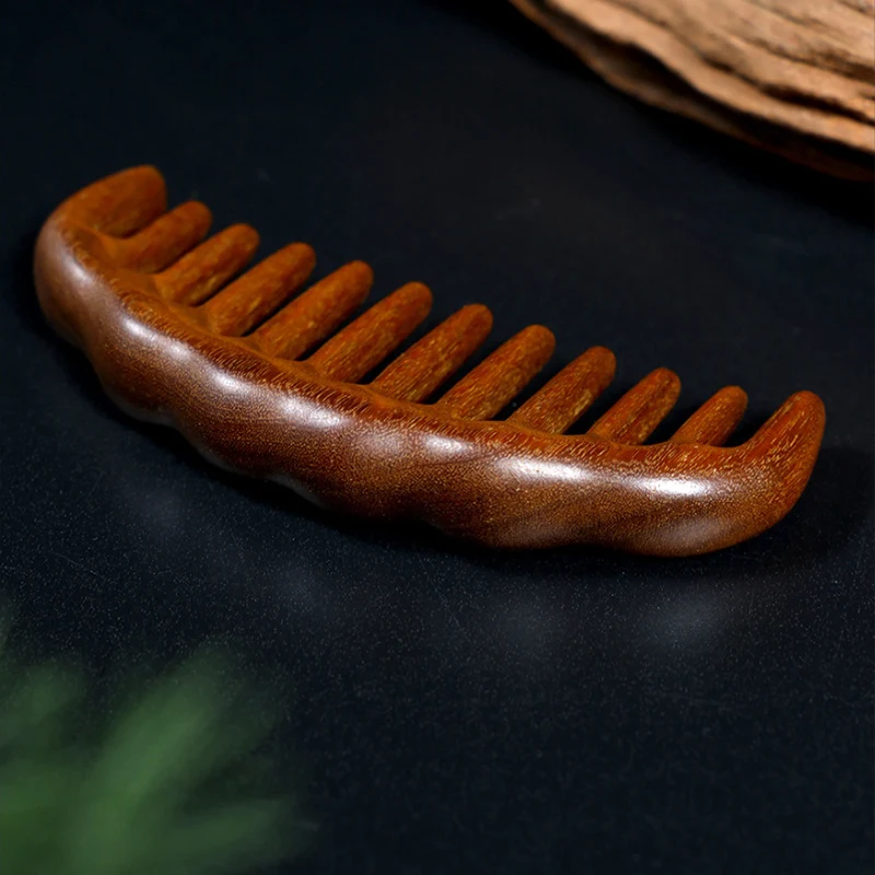

Sandalwood Hair Combs Anti-Static Wooden Comb Massager Comb Serration Tooth Detangle Sandalwood Comb Hair Care Household Gift