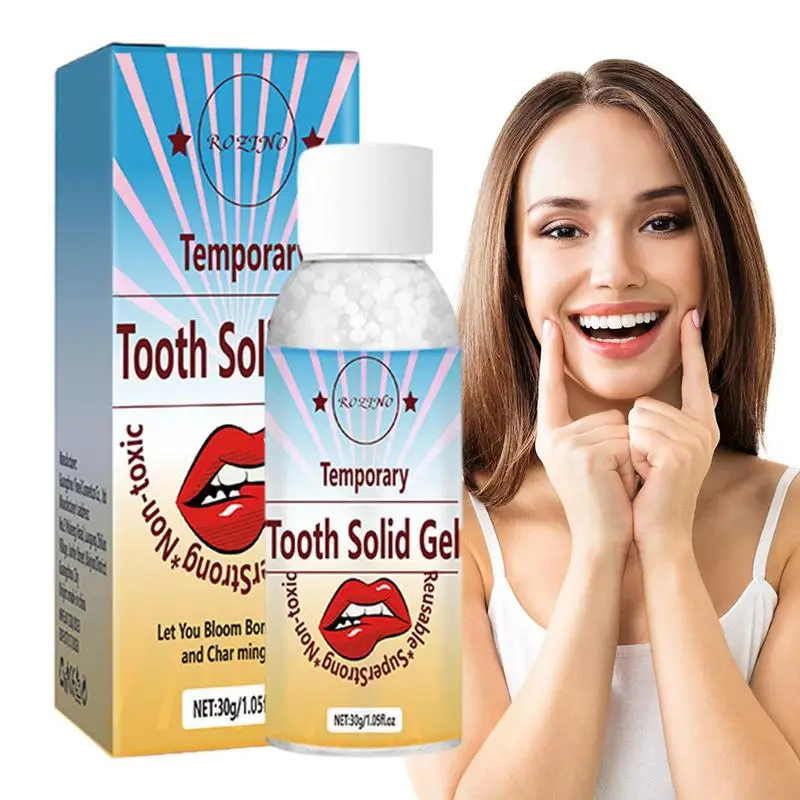 Tooth Repair Beads Reusable Super Strong Tooth Gap Filler 30g Thermal Fitting Beads Teeth Veneers Chipped Tooth Repair Kit