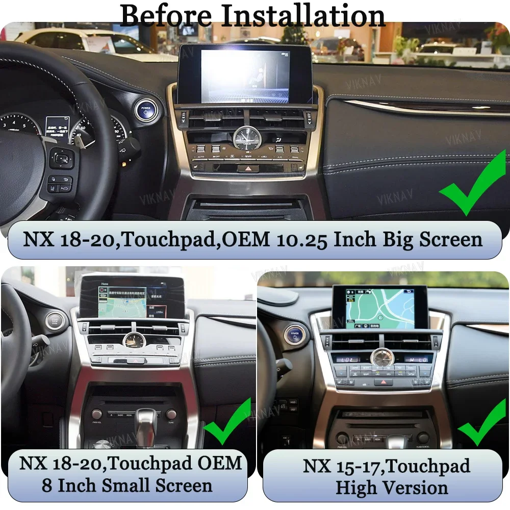 Viknav Linux Interface Decoding Box Fit For Lexus NX 2015-2018 2019 2020 Wireless Apple CarPlay Android Auto Upgrade Decoder Box