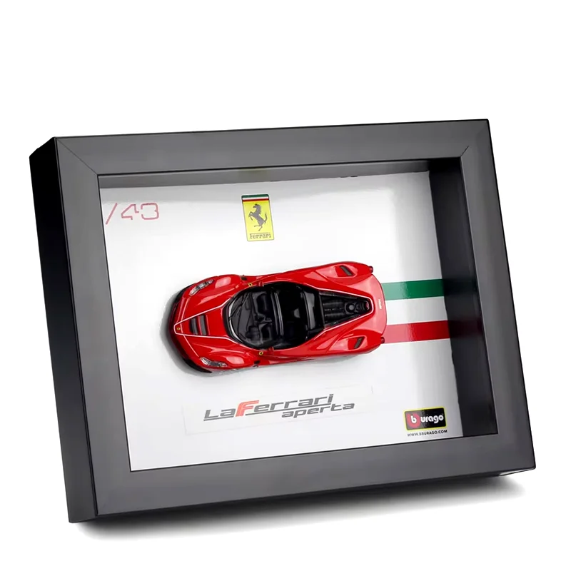

Bburago 1:43 Ferrari 599 GTO LaFerrari 488 GTB Photo Frame Version Alloy Sports Car Model Collection Childrens Gifts Decoration