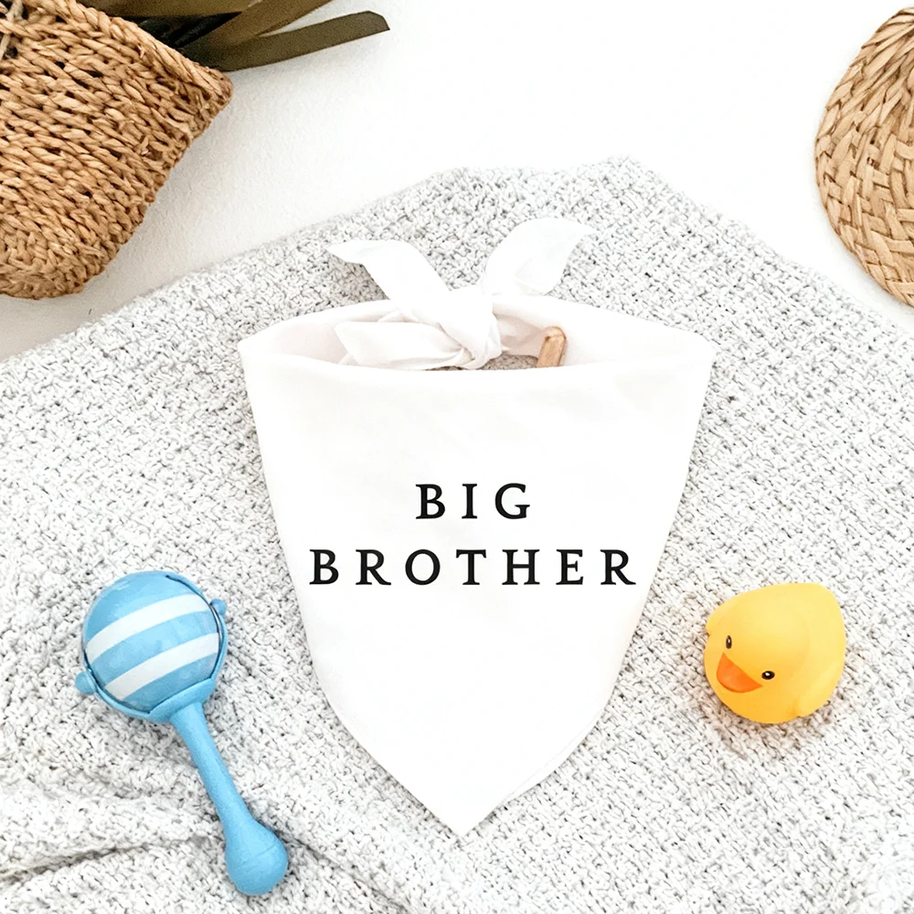 Bandana für große Bruder/Schwester, Hunde für Baby-Ankündigung, Geburt, Schwangerschaft, Mutterschaft, Fotoshooting, Babyparty, Haustier-Geschenk, Boho-Zubehör – Detail 2