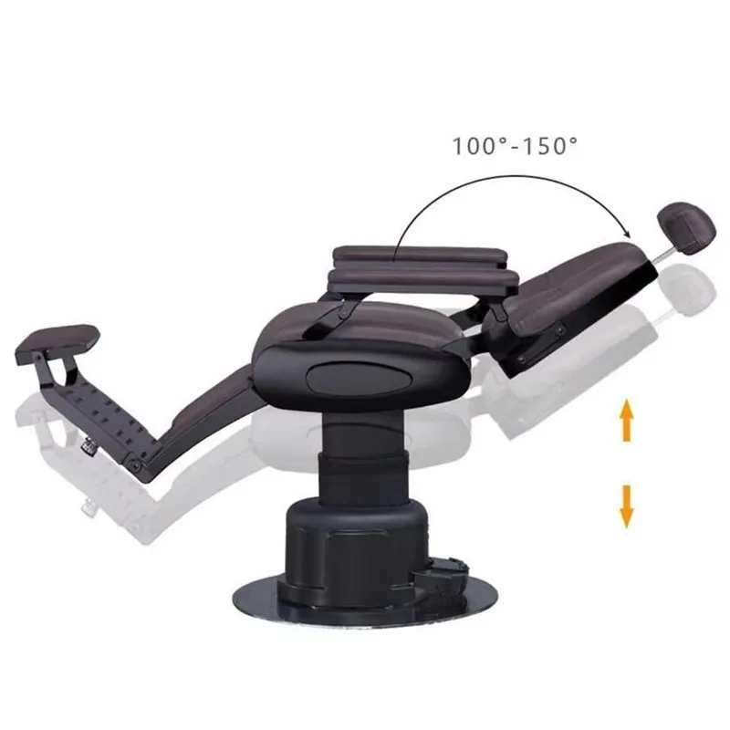 Men's hair cutting chair, hair salon rotating and lifting down shaving, shaving, perm and dyeing hair salon seat