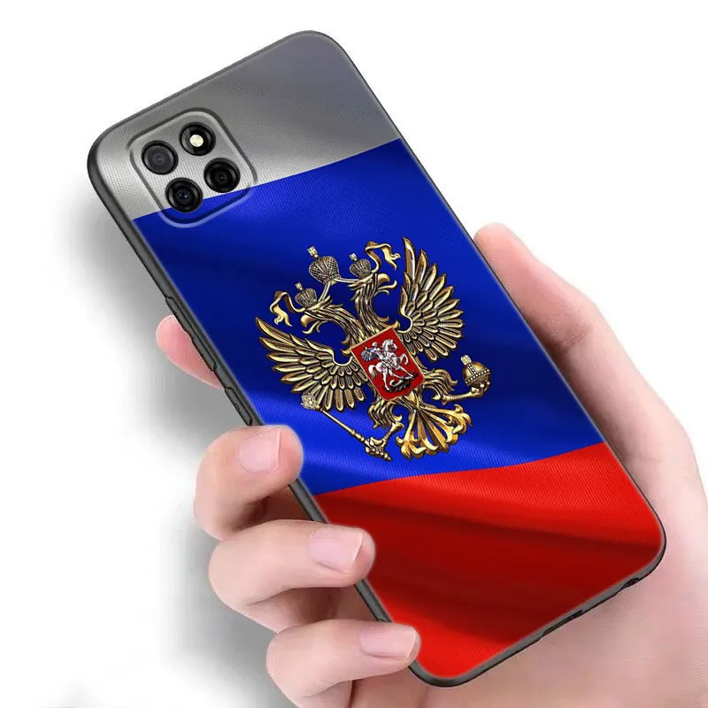 Russia Flag Emblem Case For Samsung A13 A22 A24 A32 4G A23 A25 A34 A35 A52S A53 A54 A55 A73 5G A12 A14 A15 A31 A33 A50 A51 A72