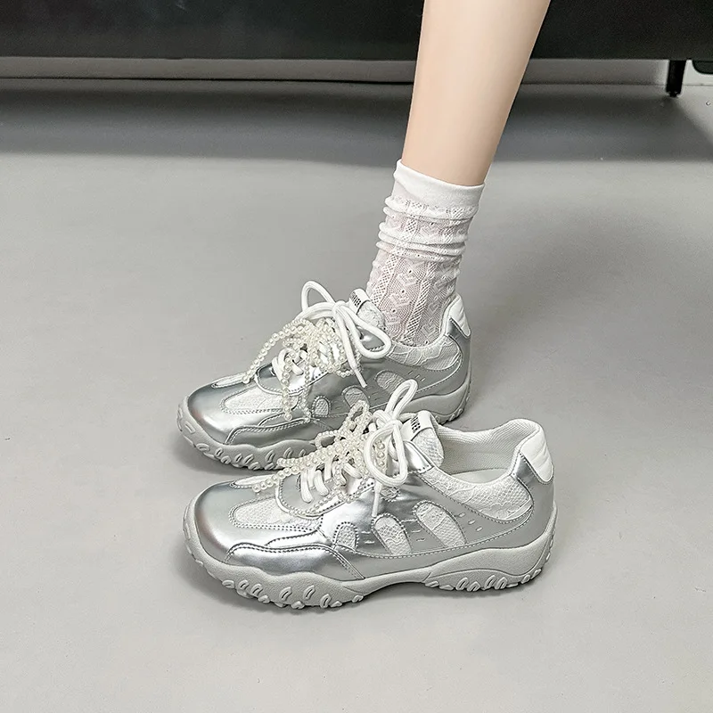 

New Women Shoes Exquisite Genuine Leather Moral Training Shoes for Woman Fashion Sports Casual Shoe Designer Shoes Zapatos Mujer