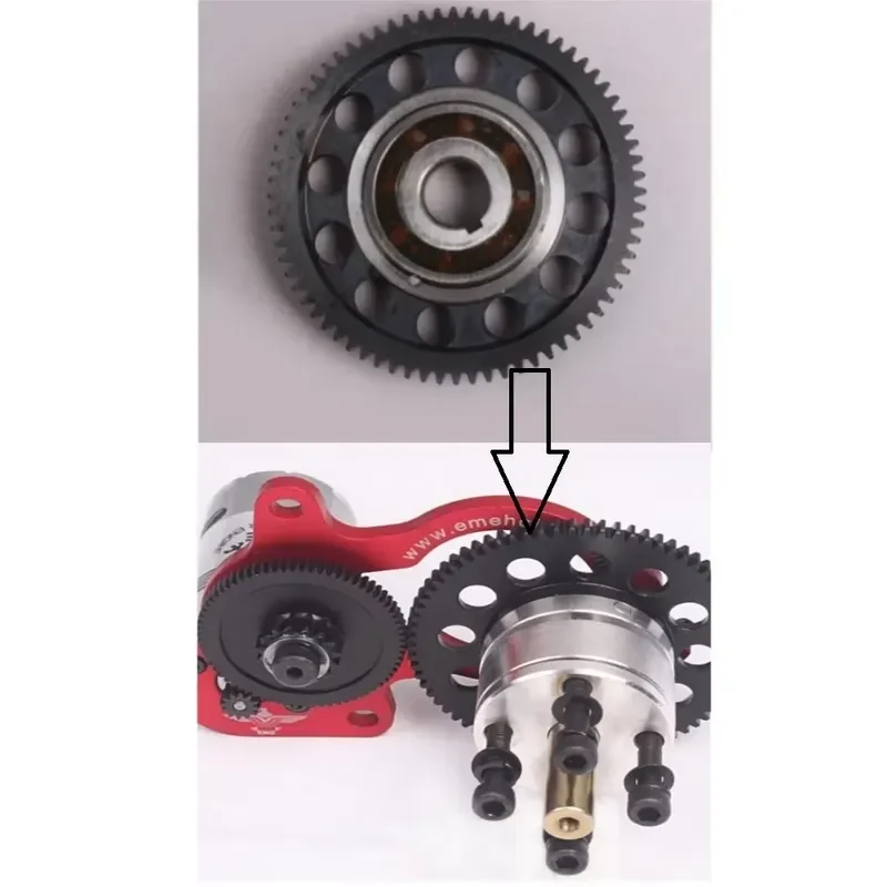 DLE55 DLE55RA Auto Electric Self Starter Gear, Two-Stroke RC Model Airplane Engine Replacement Parts