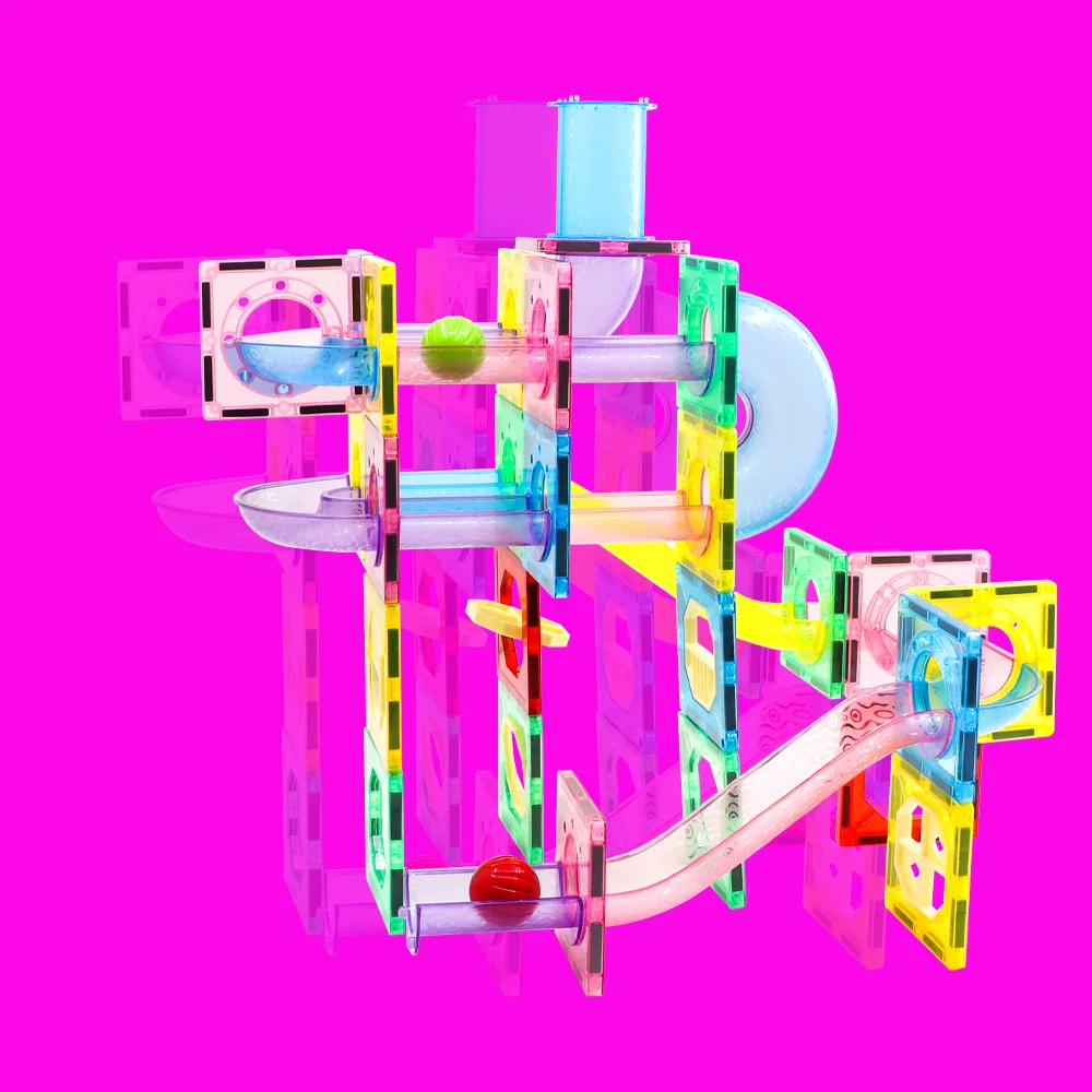 GIROMAG 60PCS Magnetische Tegels & Buizen Bouwset STEM Educatief Constructie Speelgoed voor Kinderen Jongens Meisjes Leeftijden 3-12