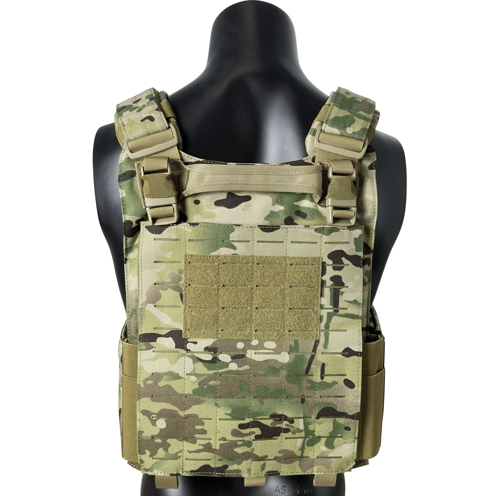 Tactical Vest Outdoor Training 1000D Nylon Laser Cut Quick Release Tactical Vest with Mother Magazine Pouch Adjustable Size