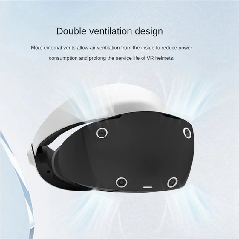 For PS VR2 Helmet Full Package Silicone Portable Protective Cover PS VR2 Protective Shell Accessories, White XHX