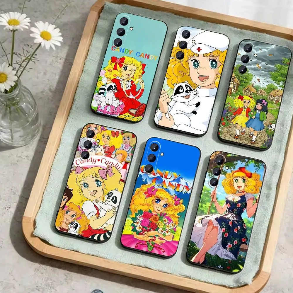 Sweet H-Candy C-Candy CC-ES Phone Case For Samsung Galaxy A73,A72,A71,A70,A52,A51 Others Soft Black Cover