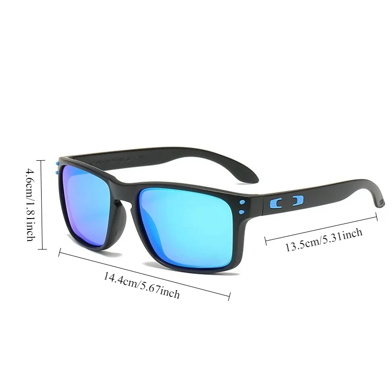 Gradient colored lenses, square, fashionable, UV resistant sunglasses, retro, windproof, sand proof, outdoor sports driving, fis image 4