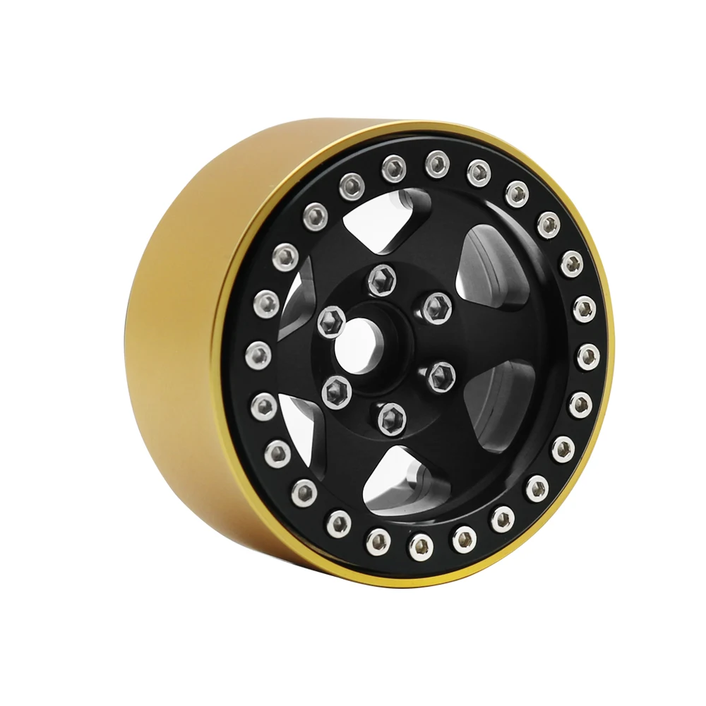 92g/1Pcs Brass 1.9Inch Beadlock Wheel Rim Brass Counter Weights for 1/10 RC Crawler Car Axial SCX10 II 90046 TRX4 TRX6