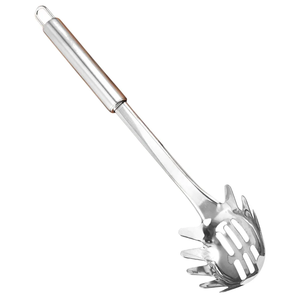 

Italian Pasta Spaghetti Spoon Noodle Kitchen Spoons Tablespoon Cooking Utensil Egg Utensils Silver Strain