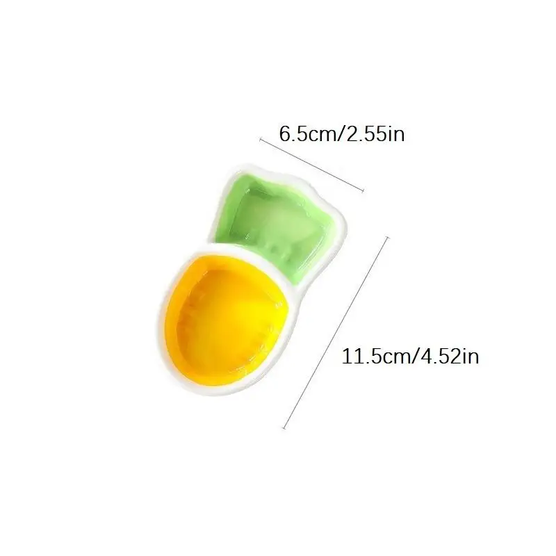 1 قطعة شكل الجزرة لطيف طبق سيراميك وجبات خفيفة منزلية أطباق الصلصات التوابل لوحة صغيرة الصحن أدوات المائدة أدوات المائدة في الهواء الطلق