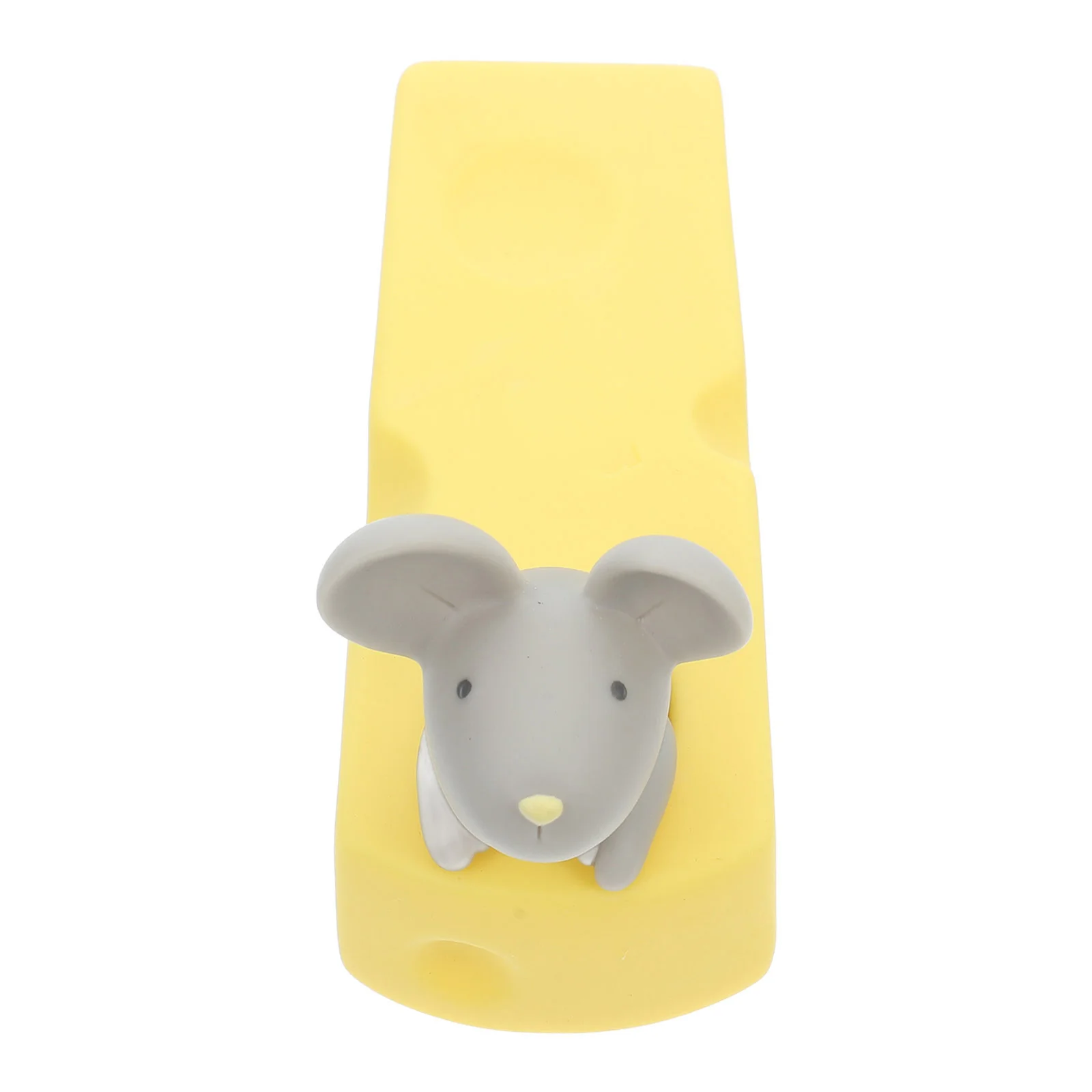 

Cartoon Mouse Shaped Door Stopper Decorative Home Use Safety Anti-Slamming Doors Unique Design Practical Gift (Grey)