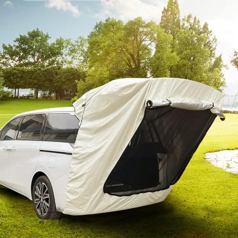 

Camping Car Tent SUV Canopy Car Tail Tent Sunshade Hatchback Tent Rainproof Oxford Cloth Camping Shelters With Storage Bag For