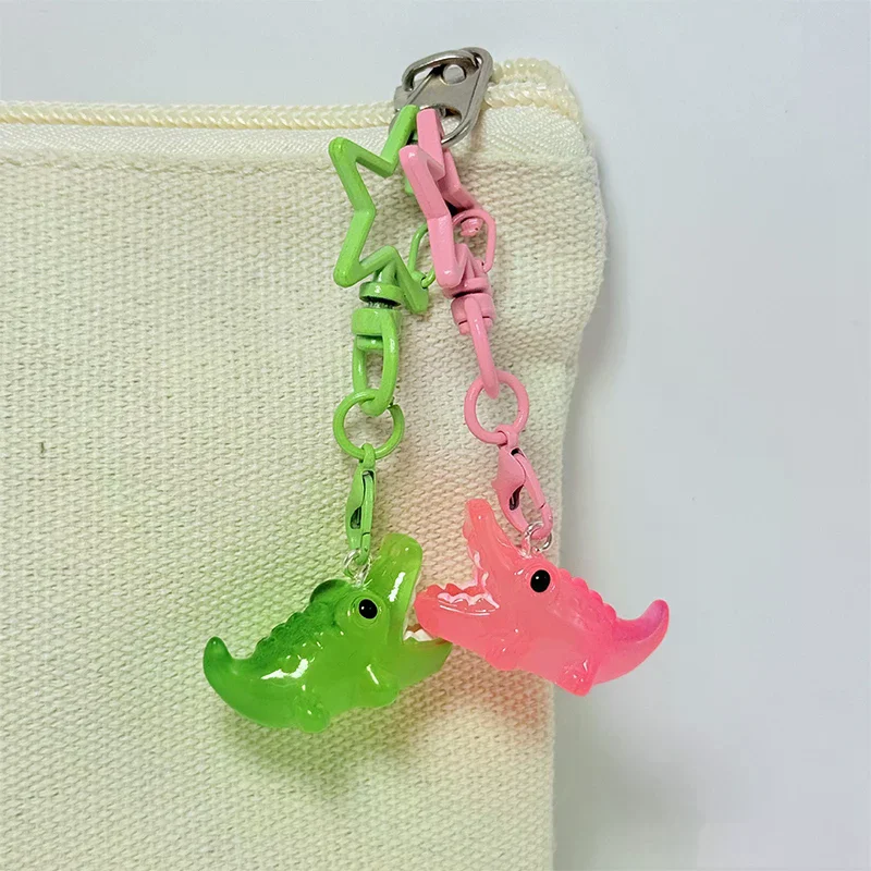 Creative Cartoon Cute Mini Alligator Keychain Pendant Phone Strap Key Ring Bag Ornament Hanging Decoration