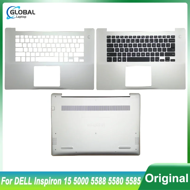 

Original New Laptop Case for DELL Inspiron 15 5000 5588 5580 5585 US Keyboard Palmrest Upper Cover Bottom Case Top Lid 0RF81W