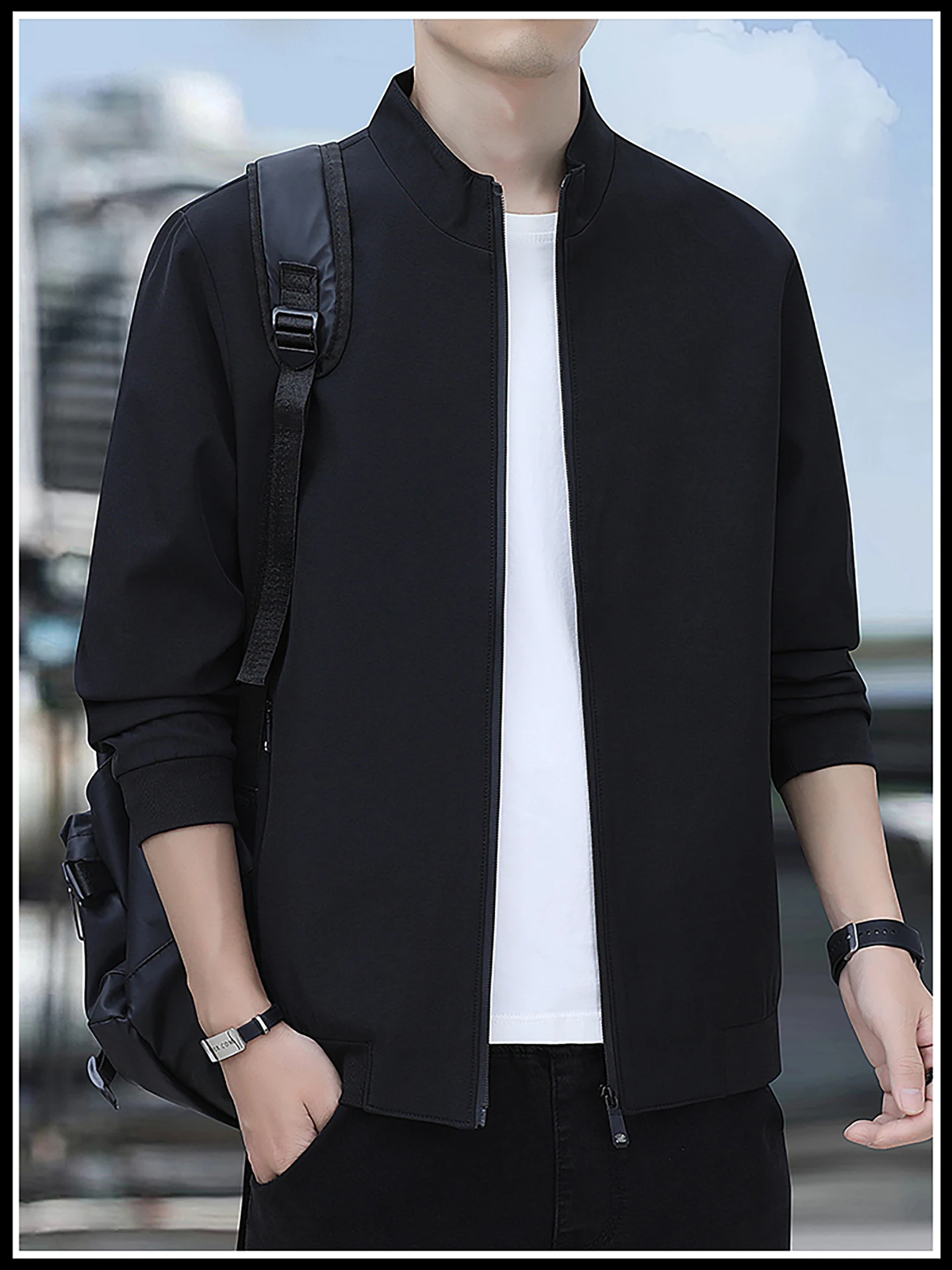 

TUCANO новая мужская повседневная свободная одежда с воротником-стойкой, модная весенне-осенняя верхняя одежда, универсальная деловая одежда