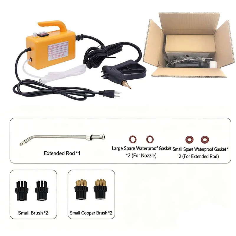 High Temperature High Pressure Mobile Cleaner, Steam Cleaning Machine, Portable Spray Washer, Ideal for Home, Car & Kitchen