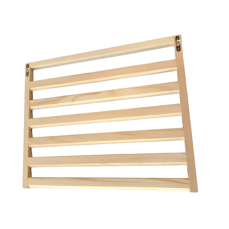 1 Item: Wall-mounted Pine Folding Spool Rack for Sewing Thread, Waxed Thread, Bobbins and Other Thread Storage; Wig Stand;