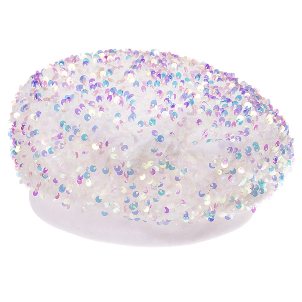 

Sequin Berets Women Fashion Hat Autumn Winter Clothes Accessory Warm Durable Travel Clothes Accessory Shopping Stylish Hat
