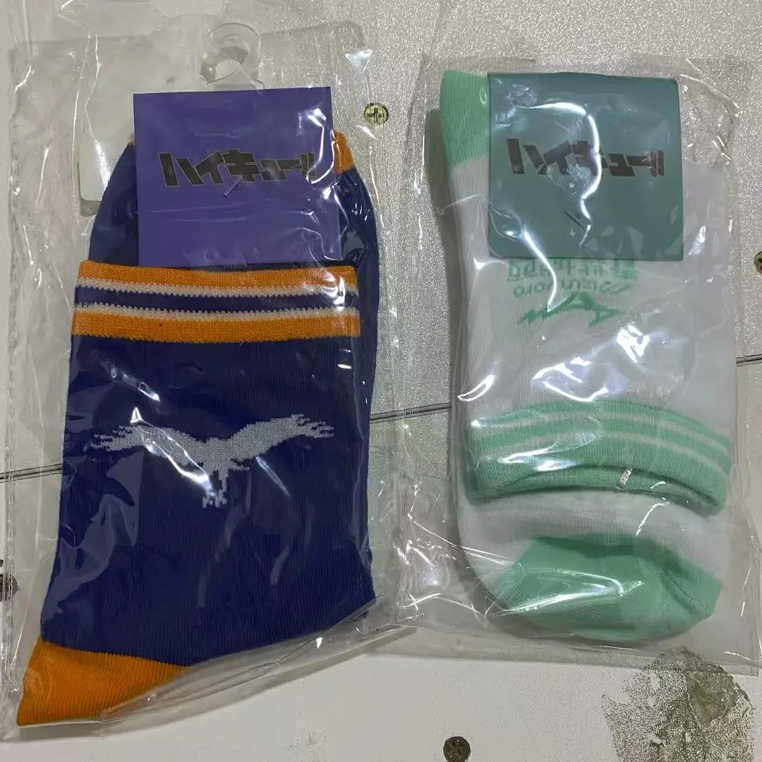 هايكيو!! للجنسين Aoba Johsai Karasuno Oikawa Tooru الصين التفخيص الرسمي تأثيري جورب دافئ الجوارب القصيرة