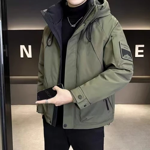 

Outdoor Men's down Jacket Winter Thickened 2025 New Trend Brand High-End Sensation Cold Resistance Large Size Workwear Coat