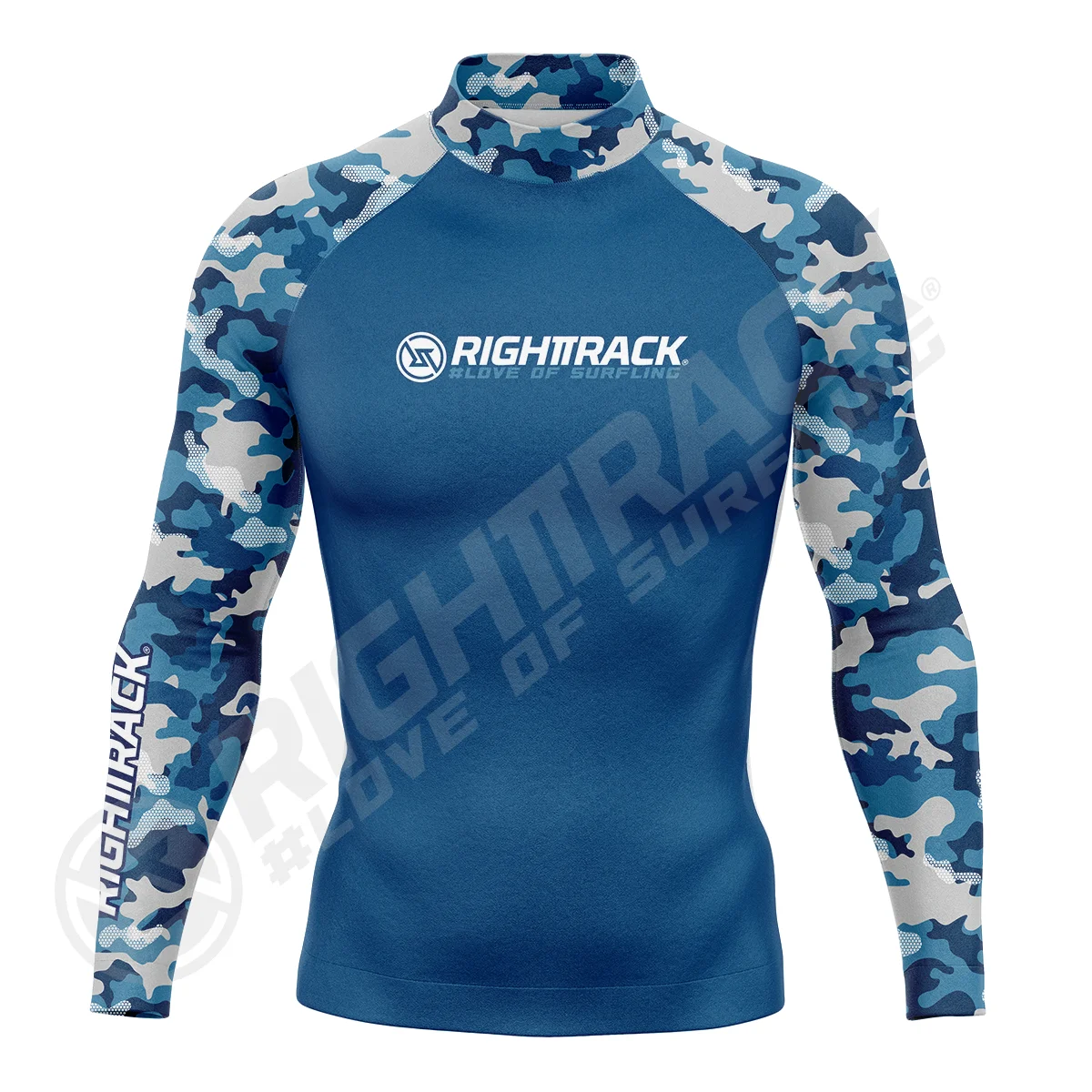 HotSale Rashguard Men\'s Surfing Tops Summer UPF50+ Digital Printing Lycra Swimwear Beachwear RIGHTTRACK Water Sports Clothing