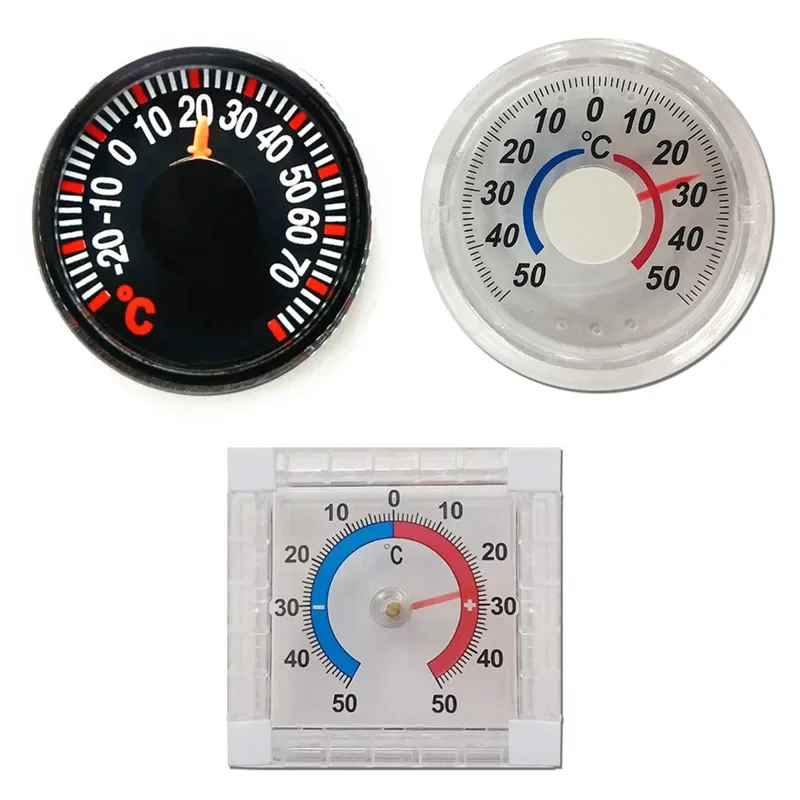 -50~50°C -20~70°C Round Square High Accuracy Thermometer Temperature Meter for Indoor Outdoor Wall Greenhouse Home Термометр