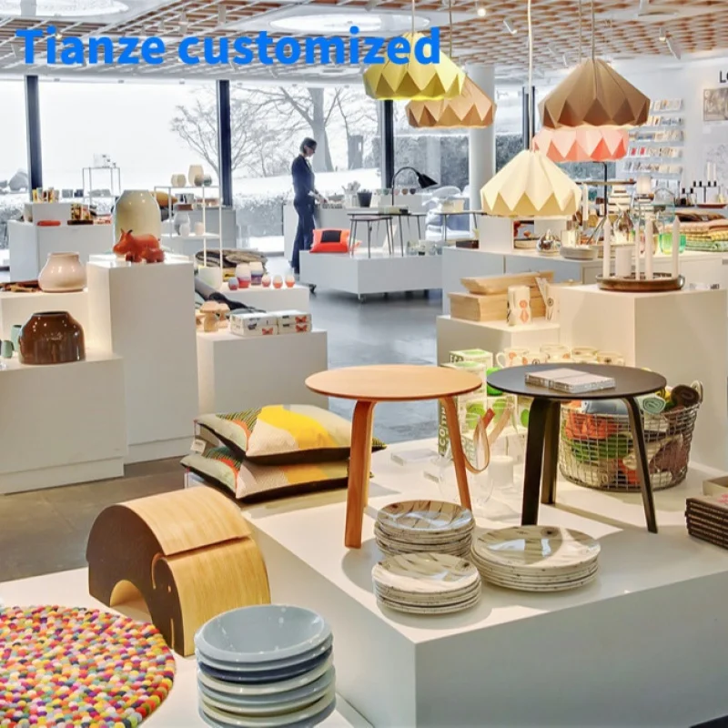 

（customized）Modern Shop Interior Layout Design Ideas Customized Wall Display Cabinet Product Displays Stand