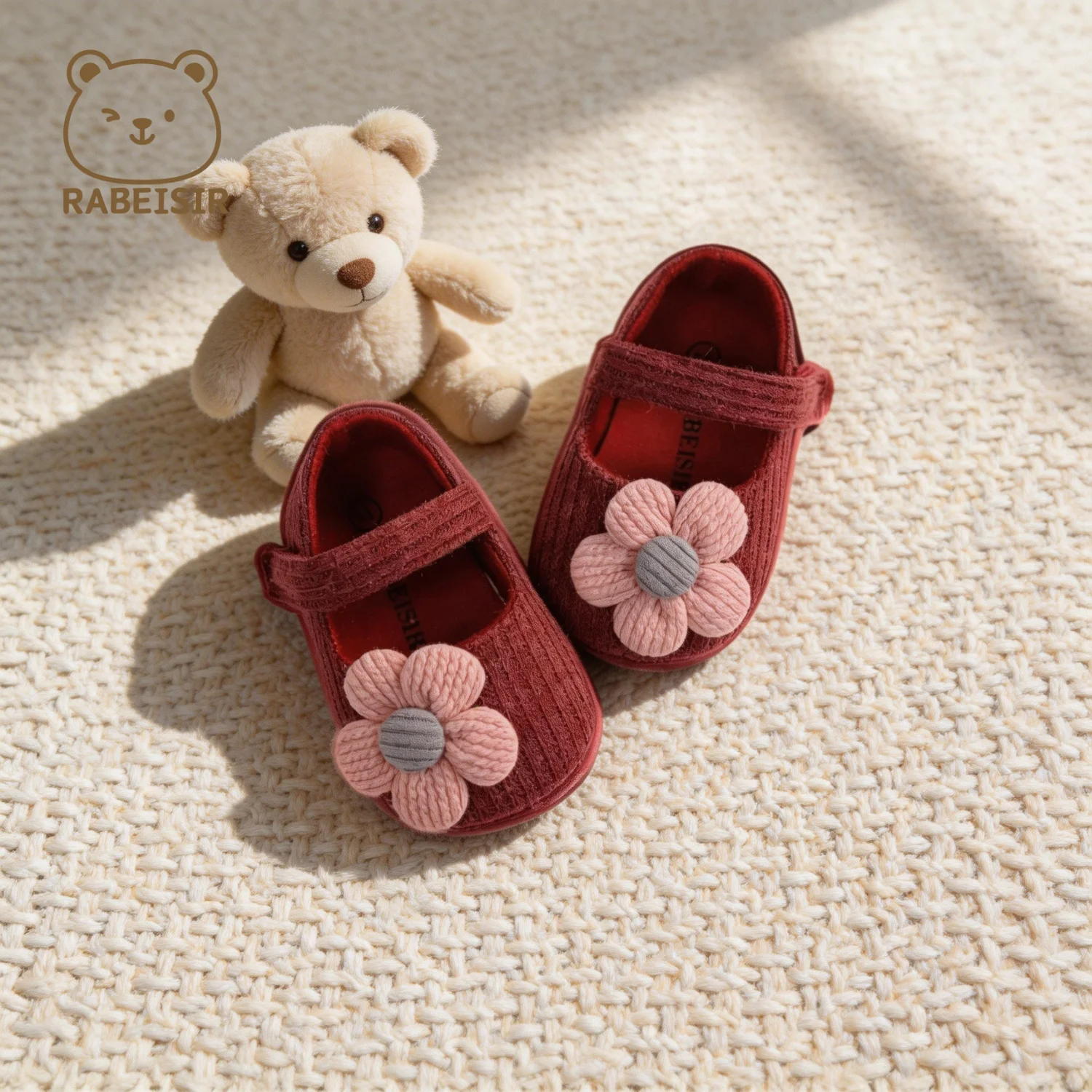 Niedliche Blumen-Mary-Jane-Flache Schuhe für Babys, trendige, leichte, weiche Schuhe für Party-Auftritte im Innen- und Außenbereich, Frühling – Detail 13