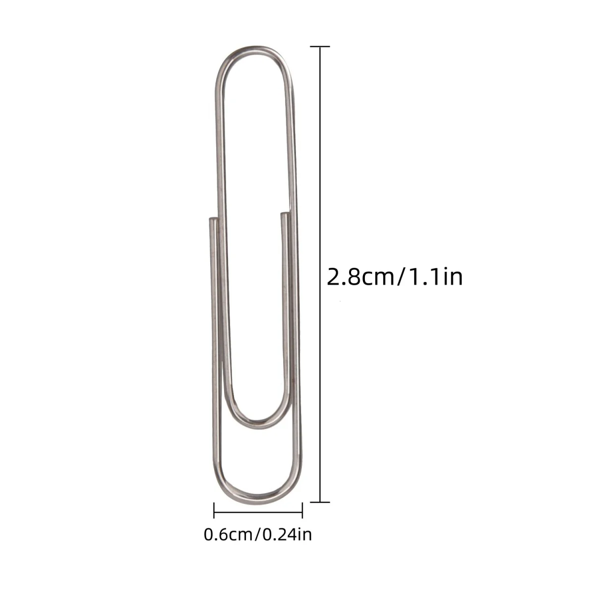 300pcs small size paper clips for office, school and personal use