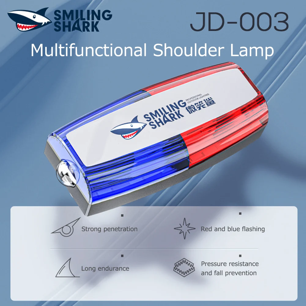 

Multifunction Alarm Flash Signal Strobe Lamp Mini Red Blue Novelty Lighting Waterproof USB Charging for Sanitation Worker Patrol