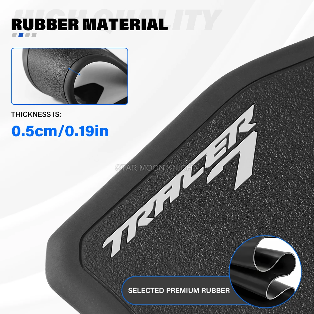 For Yamaha Tracer7 TRACER 7 GT 2025 2026 Motorcycle Rubber Tank Pad Sticker Side Tank Pad Anti Scratch Decal Non-slip Sticker view 3