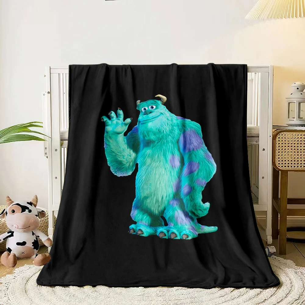 Monsters Inc Sullivan cute HD Print Blanket.Warm Flannel,living room,Sofa,Bed,table,Chair,Gifts,Picnics,Trips,Camp,Blankets.