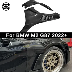 Dry Carbon Fiber Side Fender Air Vent Cover For BMW M2 G87 2022+ Front Bumper Fender Body Kit Car Accessories