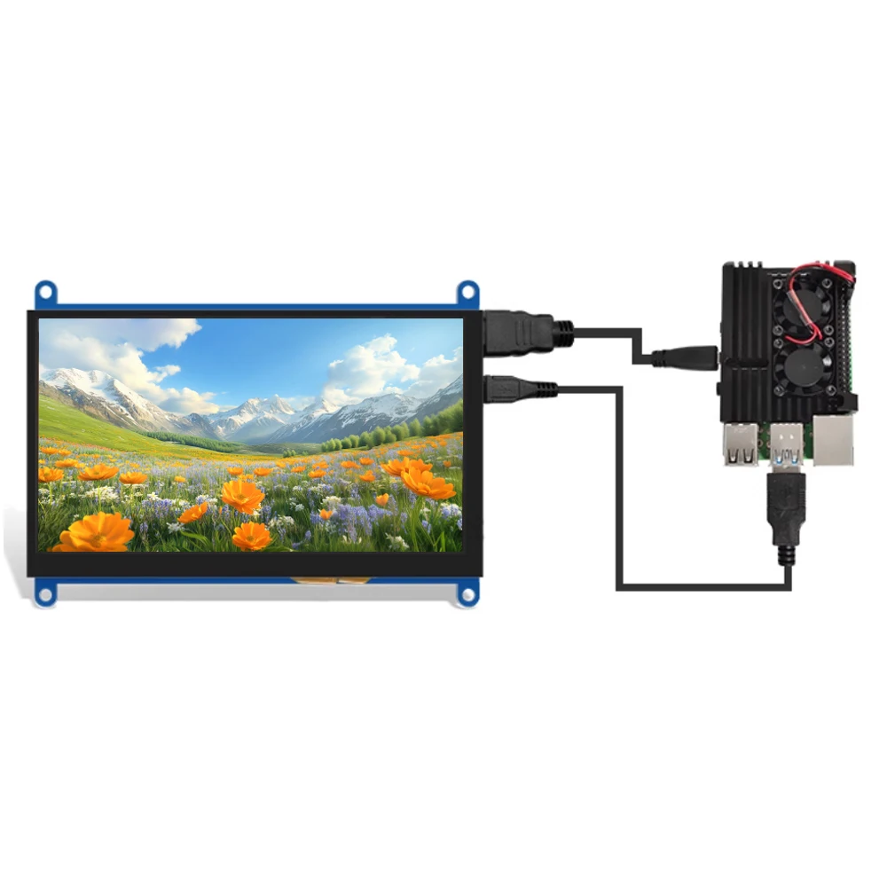 Picture 3: LCD Display for Raspberry Pi 3B 4B 5B 3.5 4.3 5 Inch HDMI Driver Free IPS HD Display Module with Audio Interface