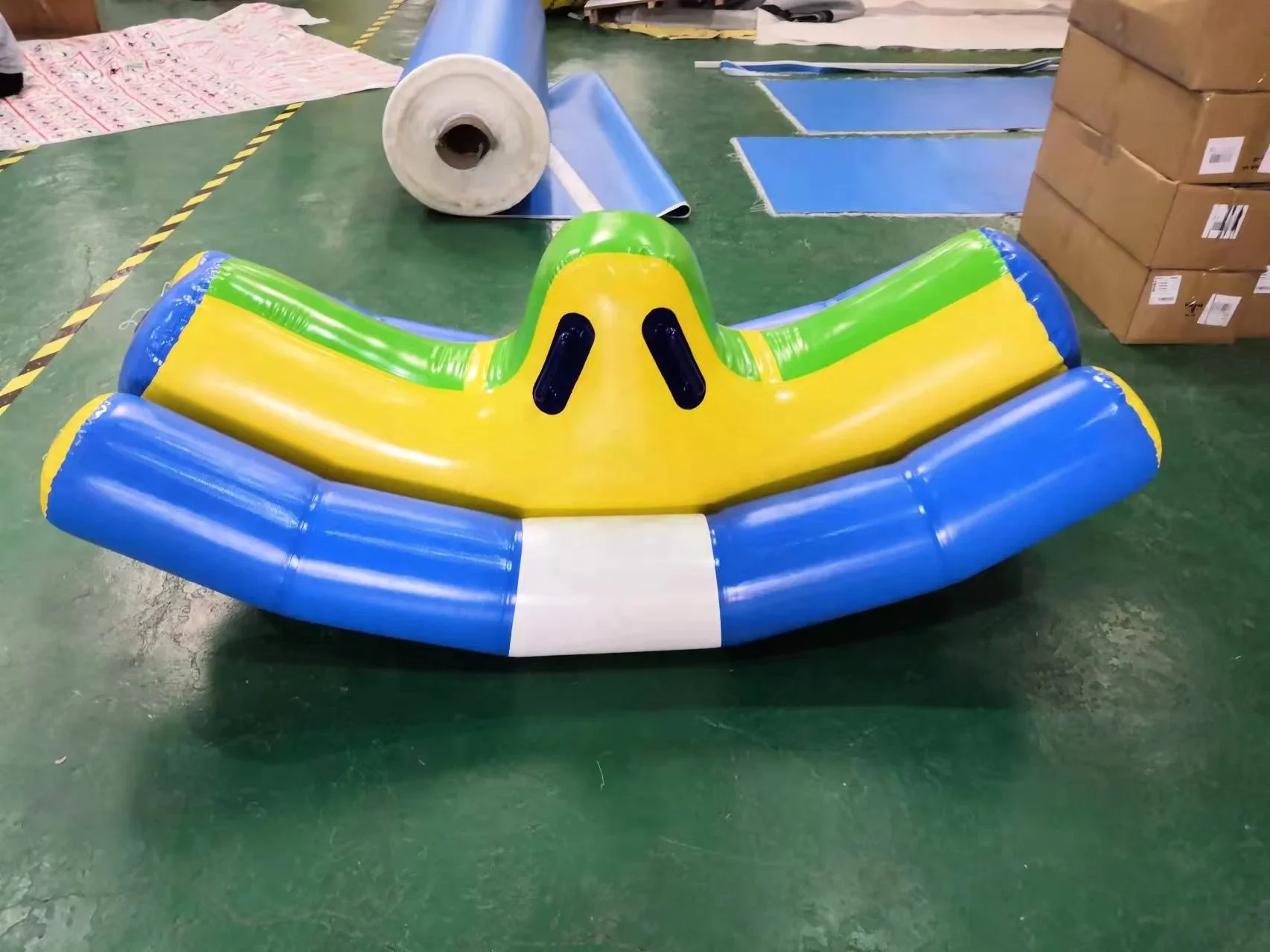 Best Selling Commercial Inflatable Game Banana Boat Inflatable Game Floating Swing Water Seesaw