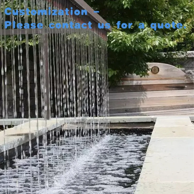 

custom.2026 Luxury Curtain With LED Light Customized Home Fountain