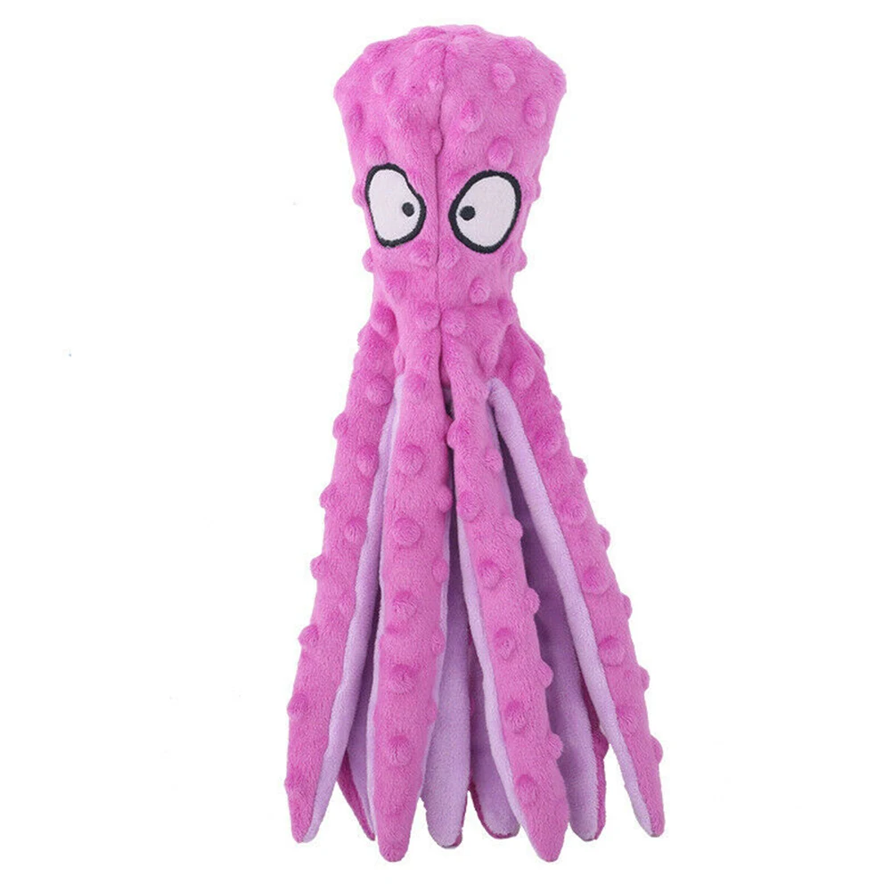 

Pet Plush Toy Octopus Skin Shell Dog Puzzle Bite Resistant Sounding Toy Octopus Cat And Dog Supplies