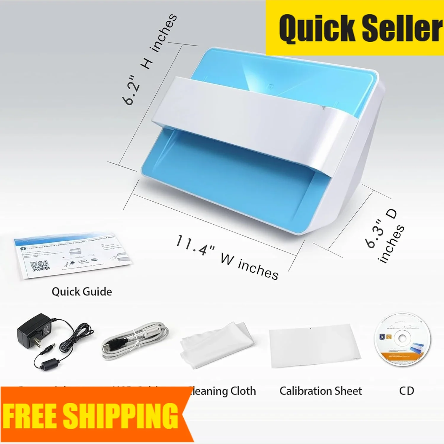 

Steep Discount Photo Scanner EPhoto Z300, Scans 4x6 Inch Photos In 2 Seconds, Auto Crop And Deskew