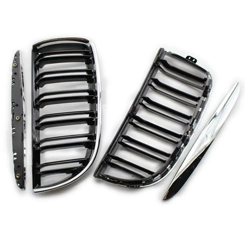 parrilla-delantera-doble-cromada-91h-plateada-y-negra-para-bmw-e90-e91-2005-2008-piezas-y-accesorios-automotrices