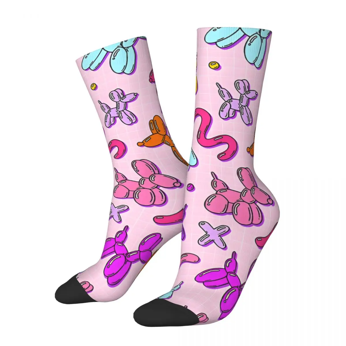 Crazy compression Balloon Dogs_1 Sock for Men Harajuku Seamless Pattern Crew Sock Casual