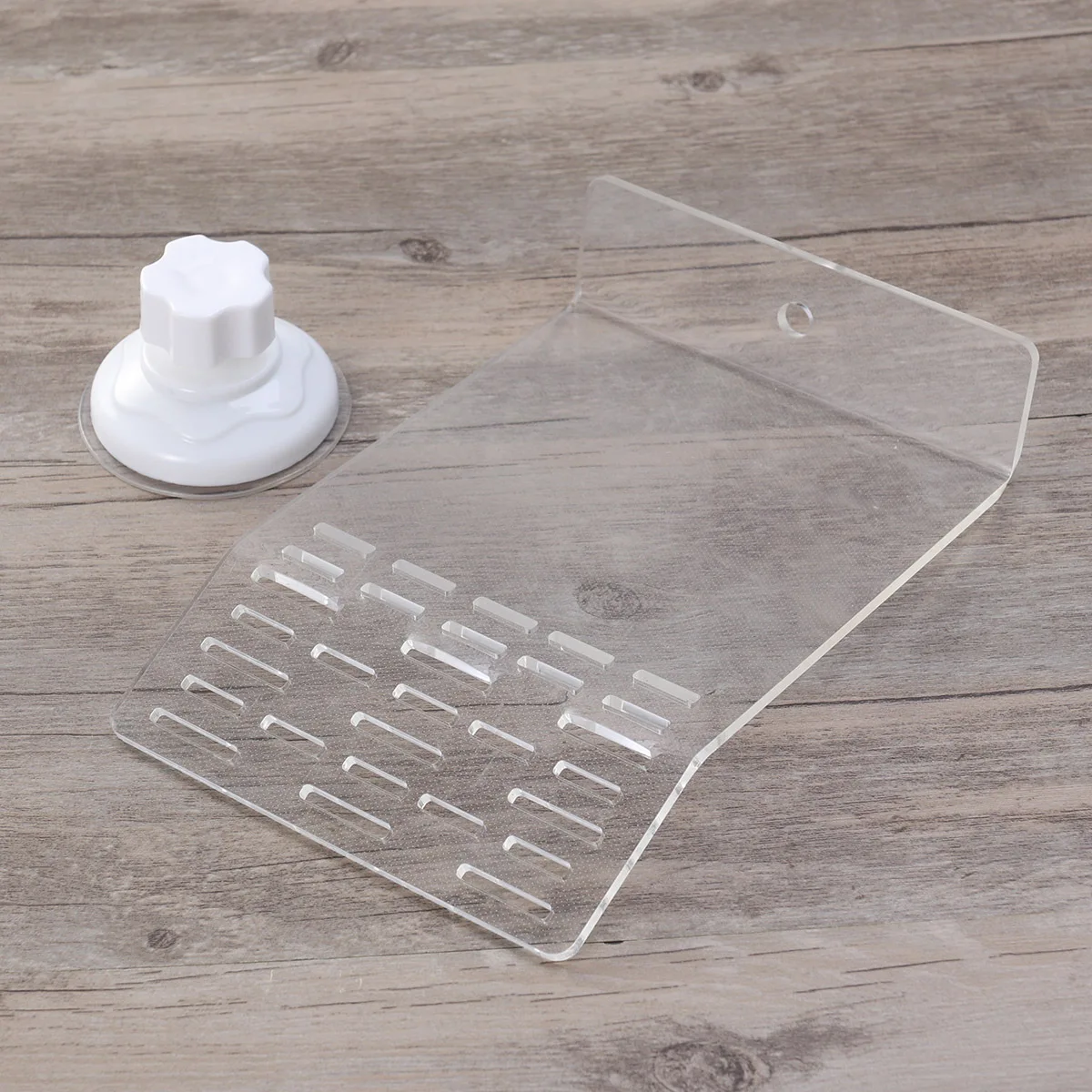 

Acrylic Turtle Dock Basking Platform Size M Floating Turtle Pier Suction Cups Natural Transparent Design Safe for Fresh Salt